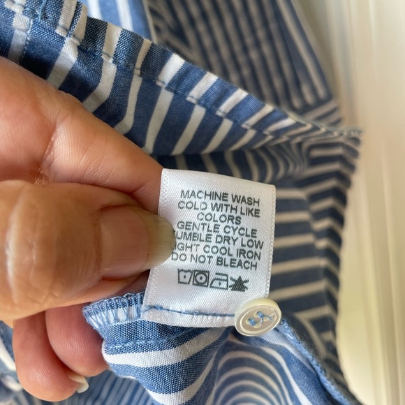 Xirena Mediterranean Striped Roxy Mini Dress / Tunic Top - Picture 8 of 10